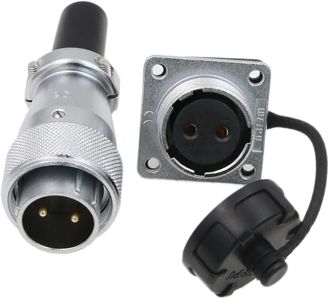 hangton ws20 2 针插座航空圆形电源电气连接器25a 500v防尘帽用于